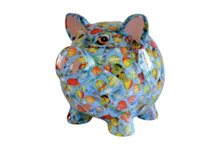Scultura Pomme Pidou Salvadanaio in Ceramica 148-00687-3 - 148-00687-3